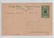 Belgisch Congo Belge CP Vue 10 Surchargé Est Africain Allemand Occupation Belge Unused AP197 - Interi Postali