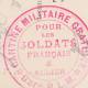 MARQUE POSTALE  ( CANTINE MILITAIRE GRATUITE )  GARE PLM CORRESPONDANCE POUR LA PATISSERIE DE BRAM 11 - Guerre De 1914-18