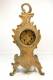 Delcampe - Ancienne Horloge En Bronze  Ou Régule, Cadran émaillé, Style Art Nouveau - Horloges