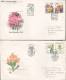 ## Czechoslovakia Ersttag Briefe FDC Covers 1980 Blumenausttelungen Flower Exhibitions - FDC