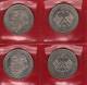 Deutschland 2 DM Franz J. Strauß 1990 Buchstabe D,F,G,J Stg 16€ Münzen Aus 4 Präge-Anstalten Extra Set Coins Of Germany - 2 Marcos