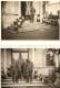 WW2 PHOTO ORIGINALE X2 SOLDAT ALLEMAND LW Devant Leur Cantonnement à LINSELLES Près Tourcoing Lille NORD 59 - 1939-45