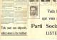 Journal = Elections Communales De 1958 - Feuille électorale De Gilly N° 1 Du P.S.C. - 1950 à Nos Jours