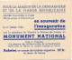 Carnet Emis En Souvenir De L Inauguration D Un Monument Pour La GENDARMERIE En 1946 - Vignettes Militaires