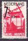 1932 A.N.V.V.  7½ + 3½ Cent Rood Met Rode Lijn Van Brug Naar Brug NVPH 246 - Errors & Oddities