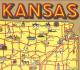 KANSAS USA Map Osborne Russel Hays Syracuse Tribune Toplka Newton Concordia Chanute Winfield....1962 - Andere & Zonder Classificatie