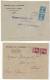 Lot 4 Lettres Semeuse Surchargées ALGERIE 1926/27 (2 Scans) - Other & Unclassified