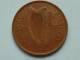 1935 - 1 PENNY / KM 3 ( Uncleaned Coin / For Grade, Please See Photo ) !! - Irlande