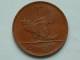 1937 - 1 PENNY / KM 3 ( Uncleaned Coin / For Grade, Please See Photo ) !! - Irlande