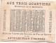 Calendrier Chromo/Nouveautés/ " Aux Trois Quartiers"/Paris/La Dégustation/Cochet/Bouillon/1879      CAL102 - Small : ...-1900