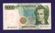 ITALY 1985,   Banknote, Used VF,  5 000 Lira Km85 - 5.000 Lire