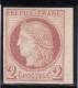 COLONIES GENERALES  - RARE YVERT N° 15 * - COTE = 600 EUR. - SIGNE BRUN - Ceres