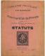 Statuts De L' Association Philatelique Du Touring Club De France 1898 Ballif President - Autres & Non Classés