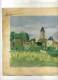 - FRANCE 33 .  VUE DE LA REOLE . GOUACHE NON SIGNEE . DATEE 1952 ? AU DOS - Gouaches