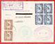 Luftpostbrief, Reco Einschreiben, MiF Dienstmarken, Quito Ueber New York Nach Solingen-Graefrath 1935 (37356) - Ecuador