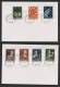 AUSTRIA, 8 COVERS WITH STAMPS FROM 1949-50 USED IN 2001, CV EURO 310 - Colecciones