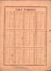 Ancienne Planche Cartonnée - Table D\´opération (multiplication Addition) - Diplômes & Bulletins Scolaires