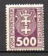 Freie Stadt Danzig - Portomarken - 1921/23 - Michel N° 12 Ou 19 ** - Strafport