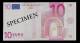 Test Note "C. P. BOURG" 10 EURO, Orig. EURO Size, RRRR, UNC, Ohne Cebit - Other & Unclassified