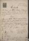 POLAND 1919 PROVINCIAL ISSUE FOR SOUTHERN POLAND 2K IMPERF BF#008 ON COURT DOCUMENT (KONTRALTE) - Fiscaux