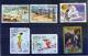 LAOS--1984--Lot De 12 Timbres (infirmière,sports JO,échecs,travaux,judo,tableau....)------------------------------------ - Laos