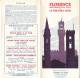 FLORENCE MONUMENTAL MAP 1955 WAGONS LITS TOURIST OFFICES Depliant - Pubblicitari