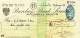 BARCLAYS BANK CHEQUE - PICCADILLY BRANCH - 1959 - USED - Bills Of Exchange