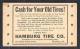 130290 / CASH FOR YOUR OLD TIRES ! HAMBURG TIRE CO. Pa. Stationery Entier Ganzsachen - United States Etats-Unis USA - 1921-40