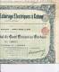 TRAMWAYS ET ECLAIRAGE ELETRIQUES A´ CATANE /  Action De Capital De Cent. Francs Au Pourteur _ 1921 - Ferrocarril & Tranvías