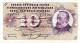 SWITZERLAND 10 FRANCS PINK MAN HEAD FRONT & FLOWERS BACK DATED 20-03-1963 VF+ SIG39 P.45h READ DESCRIPTION ! - Suiza