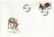 Czech Republic / FDC / Animals / Tigers / Monkey - Brieven En Documenten