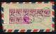 Singapore 1955  KG VI  Multi Franked Cover To Aden # 44298 - Singapore (...-1959)