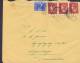 Netherlands Mult. Franked S'GRAVENHAGE 1947 Cover Brief To Denmark CROWN & Frolunde Pr. Korsør Backside Cachet (2 Scans) - Lettres & Documents