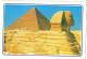Egypt, Giza, The Great Sphinx And Keops Pyramids Unused Postcard [13336] - Gizeh