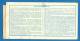 D525 / Billet  Ticket RAILWAY - SOFIA - Frankfurt Am Main - Kehl  - Düsseldorf  - Deutschland Germany Bulgaria Bulgarie - Europa