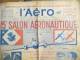 Delcampe - Journal /L' AERO/Specimen/ 15 éme Salon De L'Aeronautique/ Palais Des Champs Elysées/1936   VJ1 - Avión