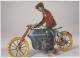 MOTOR CYCLE And RIDER, Greppert & Kelch, German C. 1910 - VINTAGE TIN TOY MOTORCYCLE - Motor / Deutschland - Motorfietsen