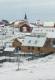 Greenland - Town With Greenlandic And Danish Flags.  B-2573 - Grönland