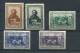 Russia 1944 Sc 952-6  Mi 932-6 MNH  Repin Painter - Unused Stamps