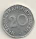 Great Britain - National Transport  20 Pence  -Transport  Token - Other & Unclassified