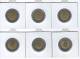 ITALY     500 LIRE     SET OF COINS (83 , 84 , 89 , 90 , 91 , 92)  BICOLORE , BIMETALLICO - 500 Lire