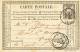 452/20 - Carte Précurseur TP Sage NICE 1876 - Vignette Chemisier-Gantier C. Brun - Aux Etrangers - Cartes Précurseurs