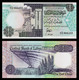 Libya P-53, 1/2 Dinar, Oil Refinery / Irriagated Field (1990)  UNC See Uv & Watermarks - Libye