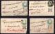 Four 19th Century Covers Small Towns Incl POSTAGE DUE ! (In 88) - Gwalior