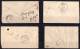 Four 19th Century Covers Small Towns Incl POSTAGE DUE ! (In 88) - Gwalior