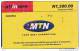 Nigeria, N 1,500.00, MTN Logo, 2 Scans. - Nigeria