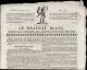 JOURNAL " LE DRAPEAU BLANC " DATE DU 24 OCTOBRE 182O _ DOUBLE FEUILLET IMPRIME - Zeitschriften - Vor 1900