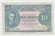 Malaya 10 Cents 1941 VF+ Banknote KGVI P 8 - Malaysia