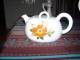Delcampe - GRANDE THEIERE Ou POT A EAU Forme BOUILLOIRE En PORCELAINE épaisse +1kg  De FRANCE à Grosse Fleur - Teapots