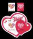 2013 Valentine Day Stamps & S/s Love Heart Rose Flower Heart-shaped Number Code Unusual - Oddities On Stamps